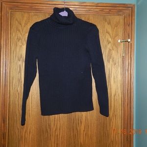 Women's Mimi Maternity Black Turtleneck Sweater